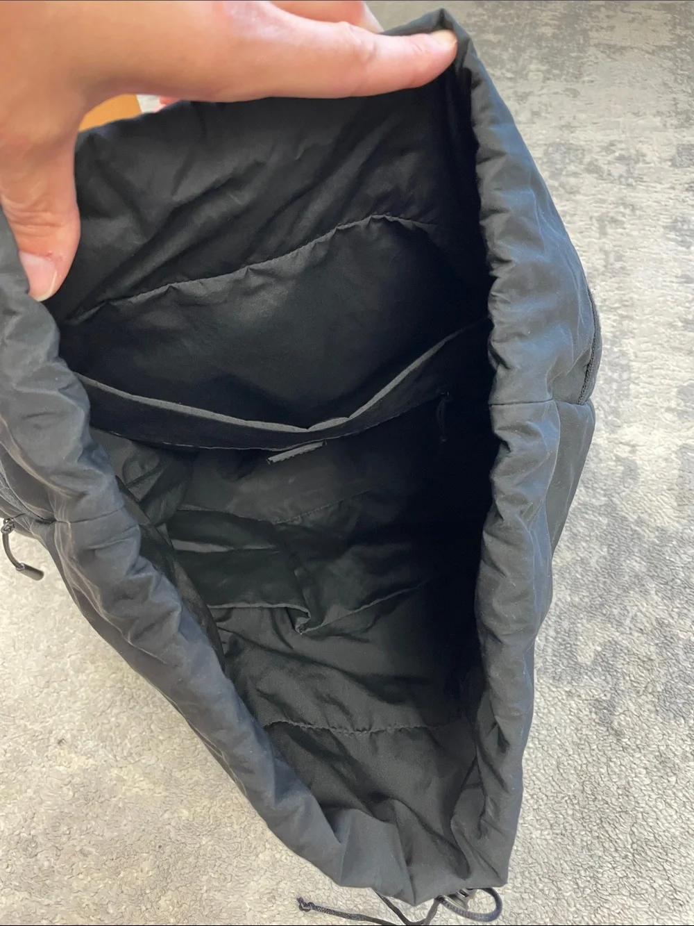 The Row Dima Drawstring Backpack Black Designer Quiet Luxury Minimalist